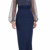 Clearance JS Collections Js Collections Women'S Logan Illusion Column Gown