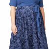 Hot Alex Evenings Alex Evenings Women'S Plus Size Tea Length Dress With Rosette Detail