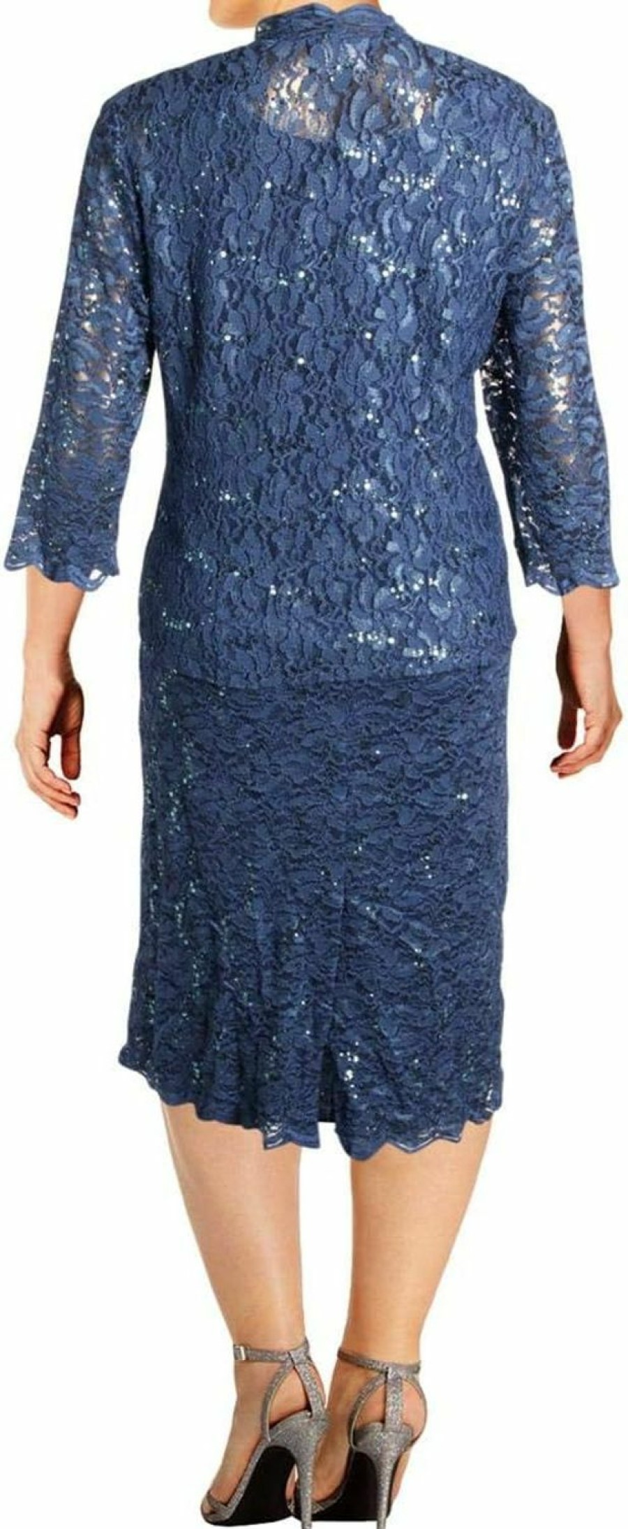 New Alex Evenings Alex Evenings Women'S Plus Size Lace Jacket Dress