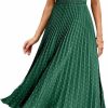 Hot KIRUNDO Kirundo Women 2024 Boho Summer Midi Dress Sleeveless V Neck Swiss Dot Pleated A Line Flowy Wedding Guest Beach Sundress