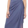 Hot Alex Evenings Alex Evenings Women'S Flutter Sleeve Long Dress-Elegant A-Line Silhouette With Ruched Empire Waist (Petite And Regular Sizes)