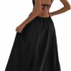 Wholesale Floerns Floerns Women'S Plunging Neck Spaghetti Strap Maxi Cocktail Party Dress