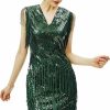 Wholesale BABEYOND Babeyond 1920S Flapper Dress Long Fringed Gatsby Dress Roaring 20S Sequins Beaded Dress Vintage Art Deco Dress