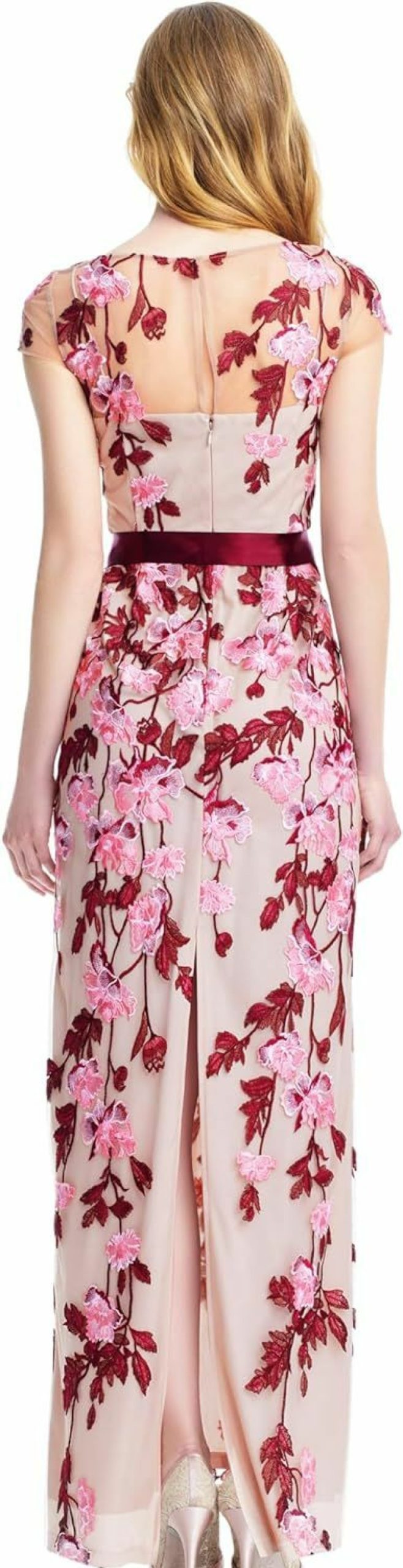 Best Adrianna Papell Adrianna Papell Women'S Cascading Floral Colmn Gwn