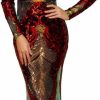 Clearance Miss ord Miss Ord Women Long Sleeve Backless Sequin Gown Female Maxi Elegant Dress