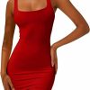 Wholesale YFANG Yfang Women'S Casual Tank Top Bodycon Dress Basic Sleeveless Club Mini Dress