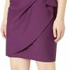 Wholesale Alex Evenings Alex Evenings Women'S Slimming Short Ruched Dress With Ruffle(Petite And Regular)