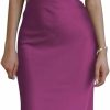 Hot LYANER Lyaner Women'S Satin Cowl Neck Straps Slip Sexy Cut Out Cocktail Midi Dress