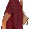 Clearance CUPSHE Cupshe Women'S Ruching Smocking Jumpsuit Summer Slip V Neck Backless Maxi High Low