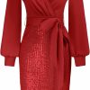 Best GRACE KARIN Grace Karin Women'S Sequin Sparkly Party Dress Cocktail Bodycon Glitter Dresses Long Sleeve