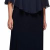 Hot Alex Evenings Alex Evenings Plus Size Women'S Cold Shoulder Popover Dress