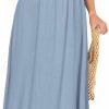 Best Simplee Apparel Simplee Women'S Summer Boho Maxi Dress Casual V Neck Puff Sleeve Wedding Guest Dress Flowy Linen Beach Dresses