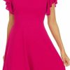 Online FANCYINN Fancyinn Women'S Ruffles Sleeve Mini Dress A Line Swing Flared Skater Cocktail Party Juniors Dress