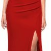 Wholesale WOOSEA Woosea Women Sleeveless V Neck Bodycon Mermaid Split Evening Cocktail Long Dress