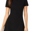 Wholesale Verdusa Verdusa Women'S Casual Short Sleeve Round Neck Short Flared A Line Dress