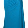 Best Angel-fashions Angel-Fashions Women'S One Shoulder Ruching Beading Ribbon Soft Evening Gown