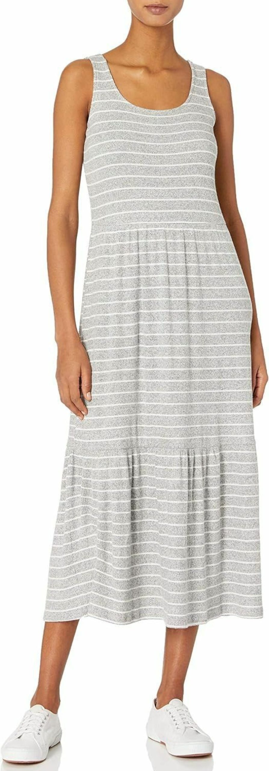 Online Amazon Essentials Amazon Essentials Women'S Cozy Knit Rib Sleeveless Tiered Maxi Dress (Previously Daily Ritual)