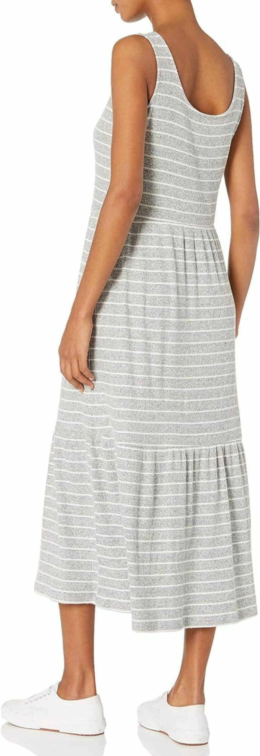 Online Amazon Essentials Amazon Essentials Women'S Cozy Knit Rib Sleeveless Tiered Maxi Dress (Previously Daily Ritual)