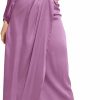 Best PINUPART Pinupart Women'S Elegant Empire Waist Long Sleeve Satin Maxi Dress