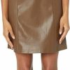 Best The Drop The Drop Women'S Hank Vegan Leather Square Neck Mini Dress