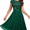 Wholesale MISSMAY Missmay Women'S Elegant Glitter Sequin Ruffle Style Cocktail Prom Dress