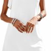 Best Fesier Fesier One Shoulder Dresses For Women Sexy Sleeveless Silk Knot Shift Mini Dress Casual Solid Color Cocktail Party Dress