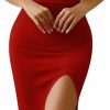 Online GOKATOSAU Gokatosau Women'S Summer Plunge V Neck Sleeveless High Side Split Bodycon Long Dress