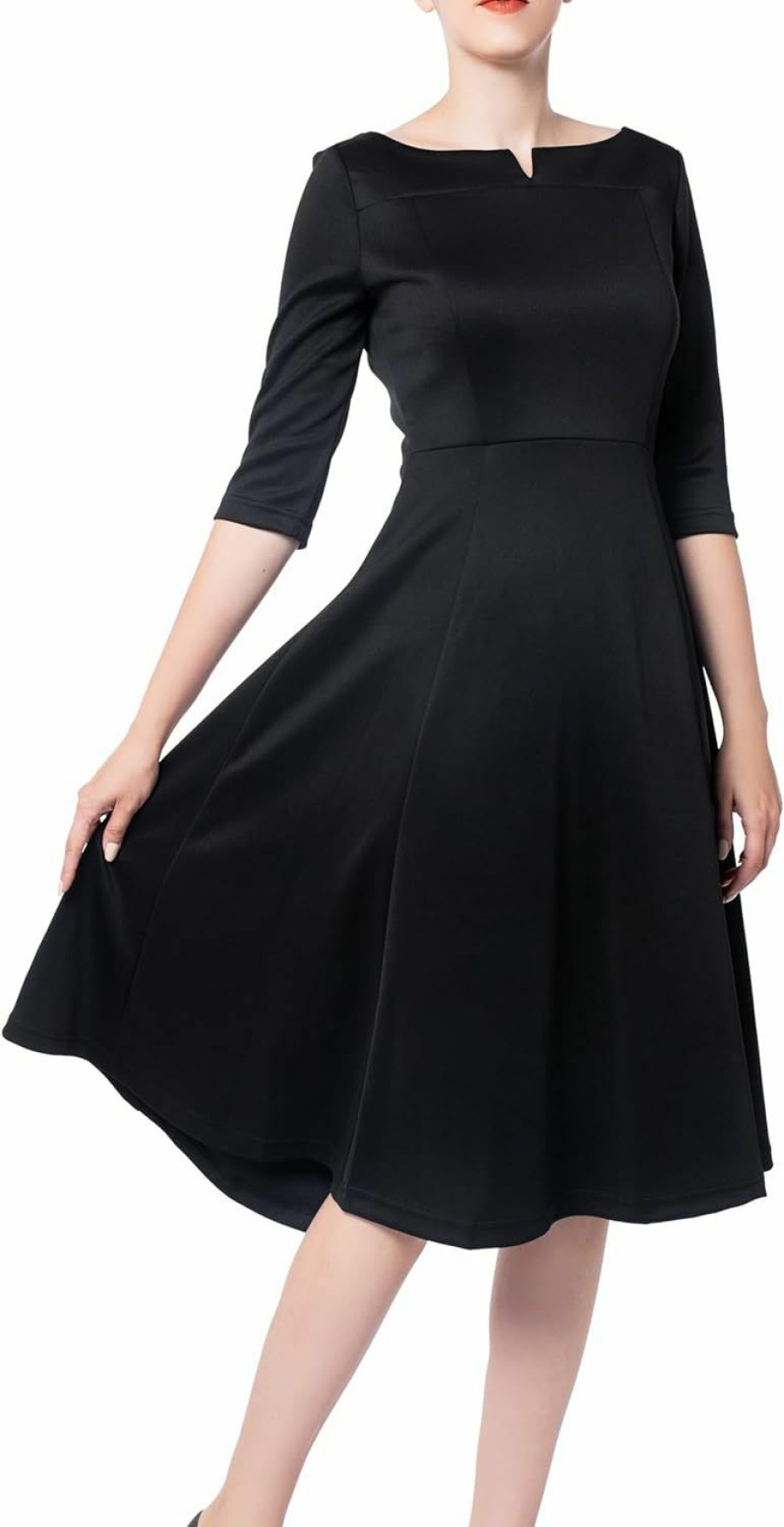 Wholesale Marycrafts Marycrafts Women'S Fit Flare Tea Midi Dress For Office Business Work