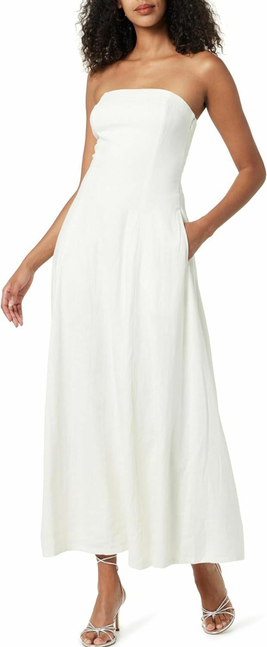 Wholesale The Drop The Drop Women'S Carlota Strapless Linen Maxi Dress