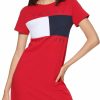 Hot Tommy Hilfiger Tommy Hilfiger T-Shirt Short Sleeve Cotton Summer Dresses For Women