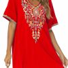 Hot Grosy Grosy Women'S Embroidered Mexican Peasant Dresses, Plus Size Fiesta Boho Dress For Women, Traditional Floral Bohemian Tunic