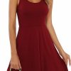 Online Missufe Missufe Women'S Sleeveless Racerback Flared Casual Plain Tank Dress