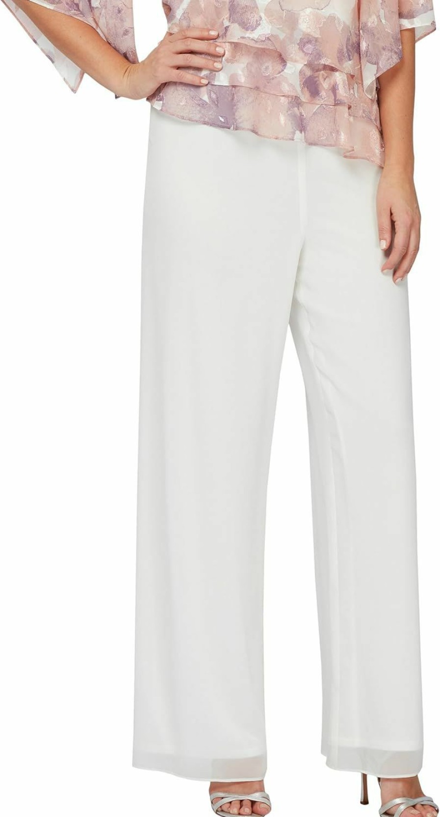 Hot Alex Evenings Alex Evenings Women'S Full Length Straight Leg Dress Pant (Regular And Petite)