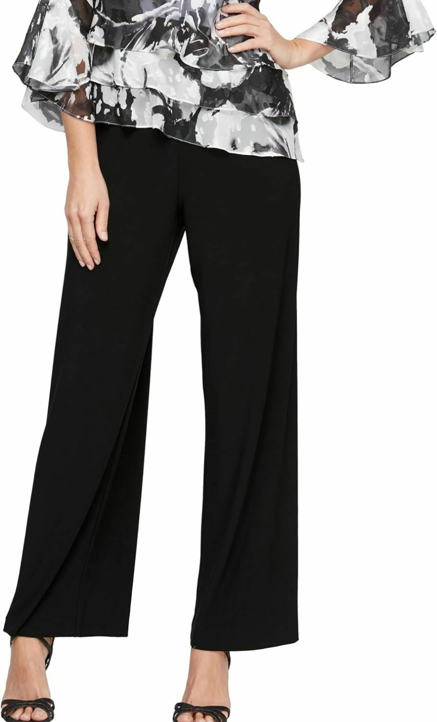 Hot Alex Evenings Alex Evenings Women'S Full Length Straight Leg Dress Pant (Regular And Petite)