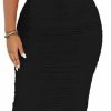 Clearance PINSV Pinsv Women Ruched Off Shoulder Dress Bodycon Party Elegant Midi Dresses