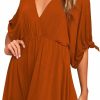 New Meenew Meenew Women'S Summer Casual Loose Tunic Swing Dress V Neck Short Vacation Dress