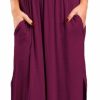 Online VERABENDI Women'S Off Shoulder Summer Casual Long Ruffle Beach Maxi Dress With Pockets