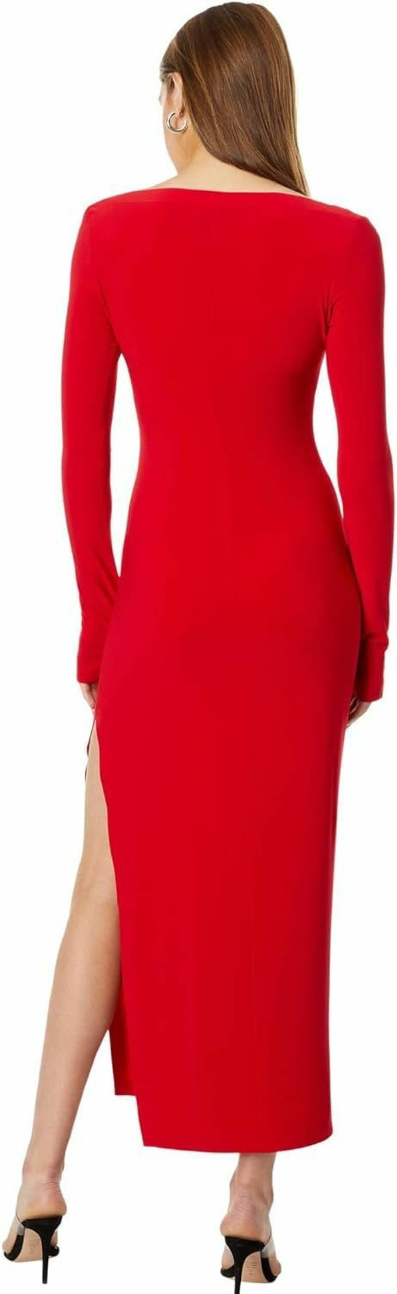 Clearance Norma Kamali Norma Kamali Women'S Scoop Neck Side Slit Gown