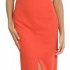 Clearance Donna Morgan Donna Morgan Women'S Flutter Sleeve Crepe Sheath Midi Dress With Keyhole