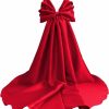 New Mouccy Mouccy Wedding Cape With Big Bow Sleeves Satin Cloak For Bridal Accessories 2M Cathedral Length Wrap Detachable Train