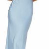 Clearance Realtix Sexy Satin Spaghetti Strap Floral Embroidered Maxi Dress For Women Sweetheart Neckline Backless Sleeveless Slit Midi Dress