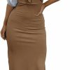 Online LYANER Lyaner Women'S Tie Knot Cut Out Side Split Hem Sleeveless Knit Bodycon Maxi Dress