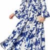 Hot Milumia Milumia Summer Flowy Long Maxi Dress Button Up Split Floral Print Boho Dresses For Women 2023