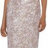 Hot Xscape Xscape Women'S Long Lace Sequin Side Ruched Dress (Reg And Petite)