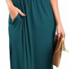 Clearance Sarin Mathews Sarin Mathews Womens Off The Shoulder Ruffle Party Dress Casual Side Split Beach Long Maxi Dresses With Pockets