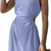 New LILLUSORY Lillusory Womens Cutout Mini Casual Bodycon Sleeveless Short Dress