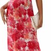 Clearance Milumia Milumia Women'S Floral Cut Out Backless Dress Ruched Sleeveless Long Cocktail Party Dresses