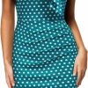 Hot Miusol Miusol Women'S Retro 1950S Style Half Collar Ruffle Cocktail Pencil Dress