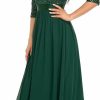 New Ever-Pretty Ever-Pretty Women'S Elegant A Line Crew Neck Half Sleeve Sequin Maxi Evening Dress 00683