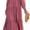 Wholesale R.Vivimos R.Vivimos Maxi Dress For Women Long Sleeve V Neck Empire Waist Layered Ruffle Boho Casual Flowy Long Dresses